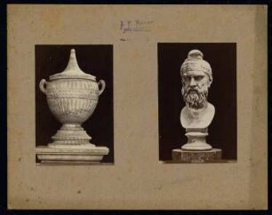 Vatikanische Museen (Apostolischer Palast), Rom: Antikensammlung: Marmorurne und Barbarenkopf