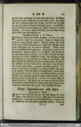 Einige Zubereitungen von Eyer
