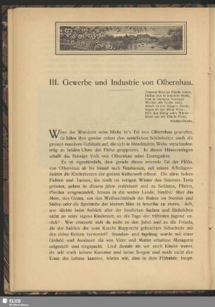 III. Gewerbe und Industrie von Olbernhau