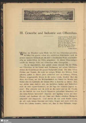 III. Gewerbe und Industrie von Olbernhau