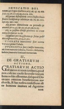 II. De Gratiarum Actione.