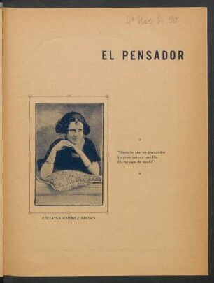 [Fotografía de] Etelvina Ramírez Brown
