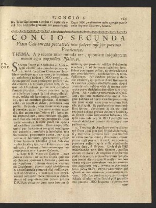 Concio Secunda