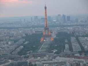 Eiffelturm und westliche Vorstädte, gesehen vom Tour Montparnasse