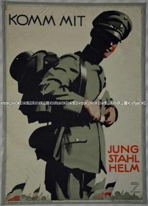 Werbeplakat der Organisation 'Der Stahlhelm'
