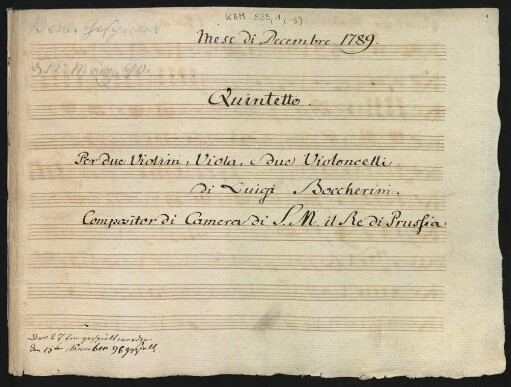 Quintette; vl (2), vla, vlc (2); g-Moll; G 351; op.42,4