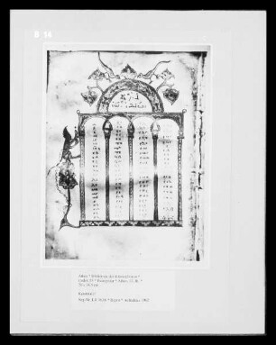 Evangeliar Ms. 55 — Kanontafel