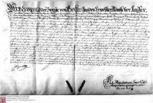 Kaiser Leopold II. belehnt Reichfreiherrn Philipp Wambold mit dem Handschuhsheimer Lehen