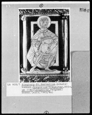 Tragaltar des heiligen Gregorius — Längsseite mit den Propheten Hosea, Amos, Abdias, Jonas, Micheas und Sophonias — Der Prophet Hosea