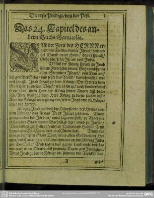 Das 24. Capitel des andern Buchs Samuelis