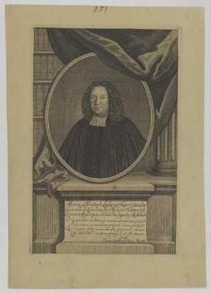 Bildnis des Henricus Christoph Ludwig