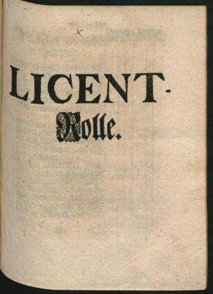 Licent-Rolle