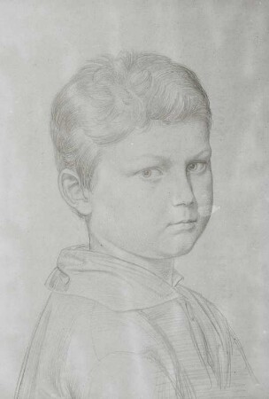 Ludwig Schnorr von Carolsfeld, Jugendbildnis : Ludwig Schnorr von Carolsfeld, Jugendbildnis. Bleistift; 45,2 x 29,9 cm (Blattgröße). vor 1846