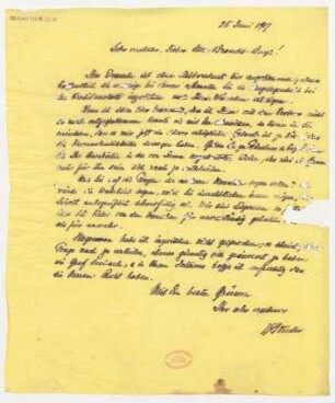 Brief an Jan Brandts Buys : 25.06.1917