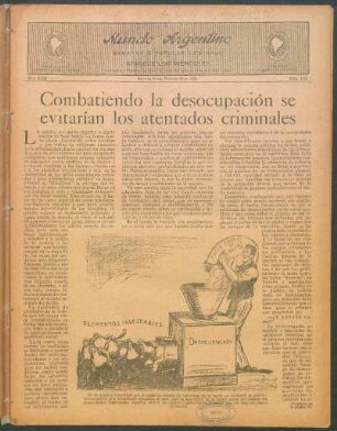 Combatiendo la desocupación se evitarían los atentados criminales