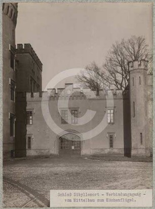 Verbindungsgang am Schloss Sibyllenort