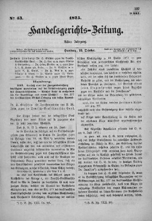 No. 43. 23. Oktober 1875