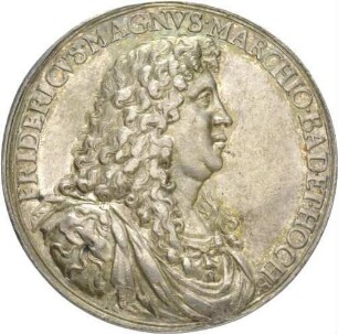 Medaille Regierungsantritt Markgraf Friedrich Magnus 1677