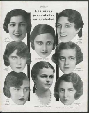 Las niñas presentadas en sociedad