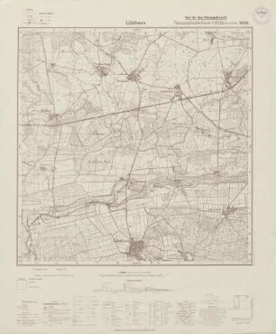2632 Lübtheen, Topographische Karte 1:25000 (4cm - Karte)