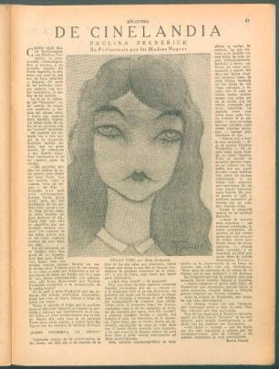 De Cinelandia : Paulina Frederick. - Su preferencia por las medias negras
