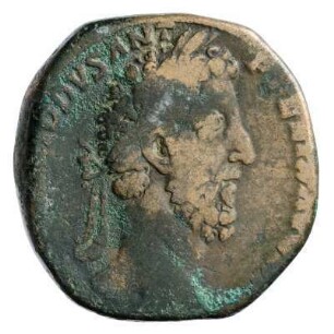 Münze, Sesterz, 186 - 187 n. Chr.