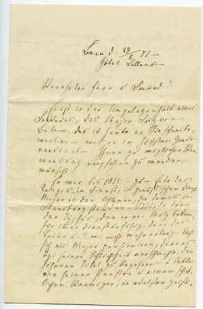 Korrespondenz von Fanny Lewald an Eduard von Hallberger