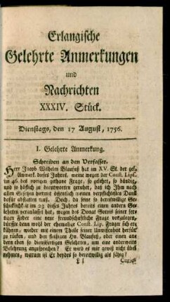 XXXIV. Stück