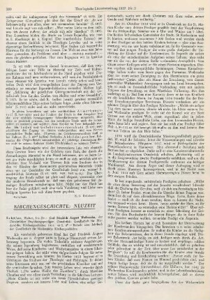 209-211 [Rezension] Schäfer, Walter, Carl Friedrich August Weibezahn, der Osnabrücker Erweckungsprediger
