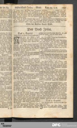 Das Buch Josua.