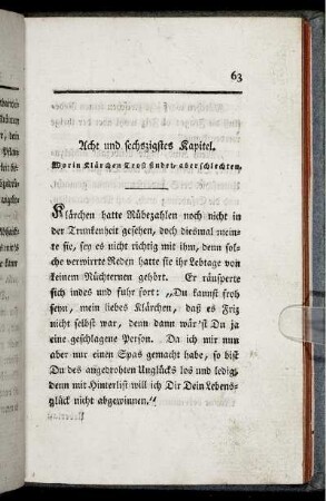 Acht und sechszigstes Kapitel.