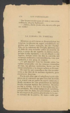 XV - La cámara de tortura