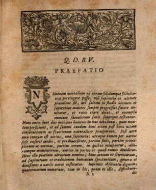 Dissertatio inauguralis de discrimine et convenientia philosophiae ac theologiae