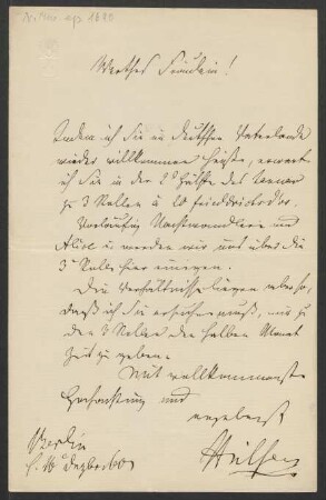 Brief an Georgine Schubert : 16.12.1860