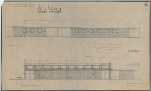 Grund, Peter; Bad Vilbel; Ernst Reuter Schule - Pavillon (Straßen- und Rückansicht)