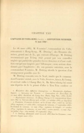 Chapitre XXII. L'affaire du Tong-King (Suite). - ...