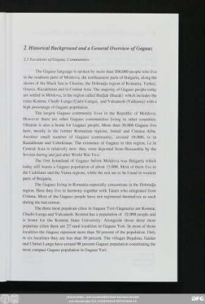2. Historical Background and a General Overview of Gagauz