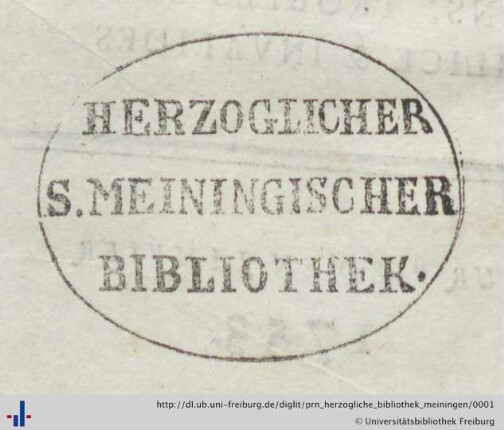 Stempel (Aus: UB Freiburg, NB 1/92)