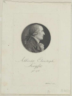 Bildnis des Albrecht Christoph Kayser
