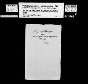 Schuldenwesen der Kirchengemeinde und der Stiftungspflege Oberrot