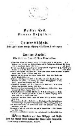 Zweites Kapitel. Die Zeit der französischen Revolution