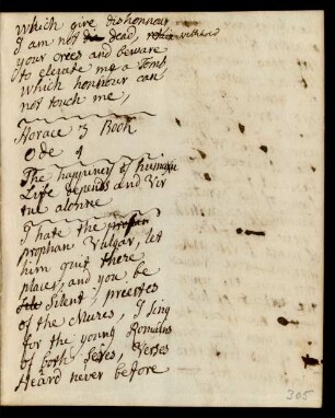 Horace 3 Book Ode 1