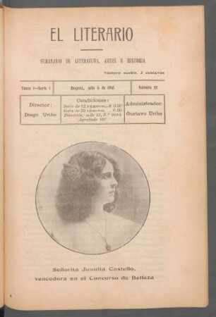 1916,1,12: serie 1, tomo 1, número 12 (julio 6 de 1916)