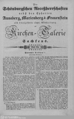 Parochie Tettau, Schlettau (Beschluß), St. Katharinenberg im Buchholz (Beschluß) : 25. Lieferung