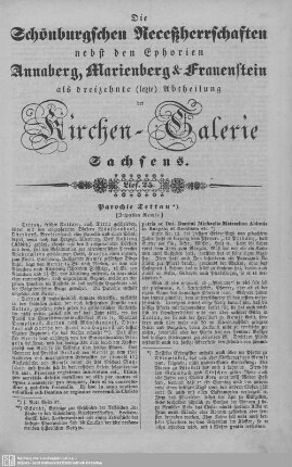 Parochie Tettau, Schlettau (Beschluß), St. Katharinenberg im Buchholz (Beschluß) : 25. Lieferung