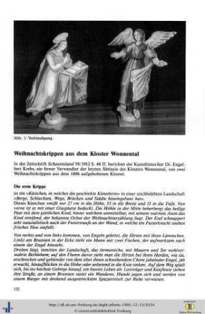 Weihnachtskrippen aus dem Kloster Wonnental