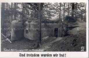Bunker im tschechischen Grenzbefestigungsgürtel, Sudetenland