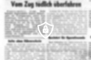 Vom Zug tödlich überfahren