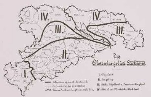 Karte der Obstanbaugebiete Sachsens