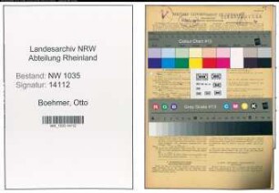 Entnazifizierung Otto Boehmer , geb. 18.11.1896 (Bergmann)
